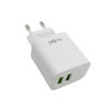 Imagen de Cargador con 2 entradas USB carga rápida, varios colores, KLGO en caja