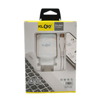 Imagen de Cargador rápido con cable de alta velocidad salida mini USB, KLGO en caja