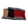 Imagen de Bufanda cuello cerrada, para adultos, chenille forrado, en bolsa varios colores