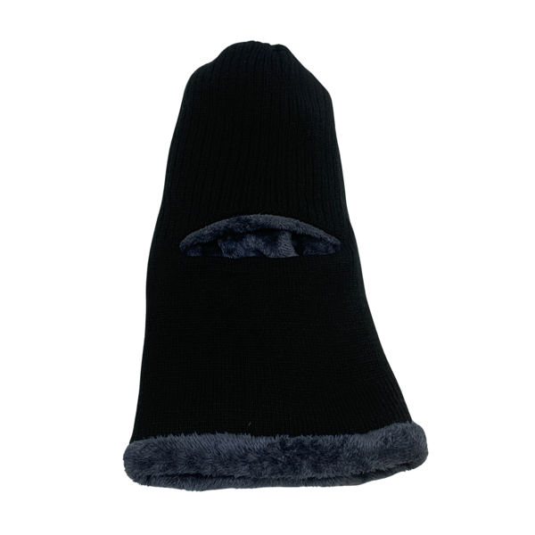Imagen de Gorro de adulto, pasamontañas, tejido, forrado negro, en bolsa