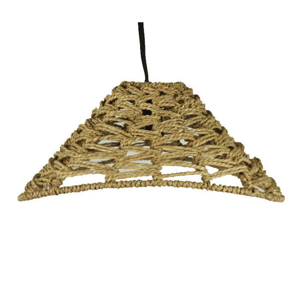 Imagen de Pantalla luminaria de techo, de fibras naturales, junco de agua