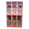 Imagen de Flor rosa con luz, en caja de mica, varios colores, CAJAx6