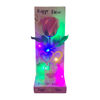 Imagen de Flor rosa con luz, en caja de mica, varios colores, CAJAx6