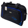 Imagen de Bolso deportivo con asas y correa, bolsillo frontal, negro con cierres de varios colores