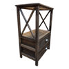 Imagen de Mueble organizador de madera, 2 cajones, 1 estante
