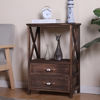 Imagen de Mueble organizador de madera, 2 cajones, 1 estante