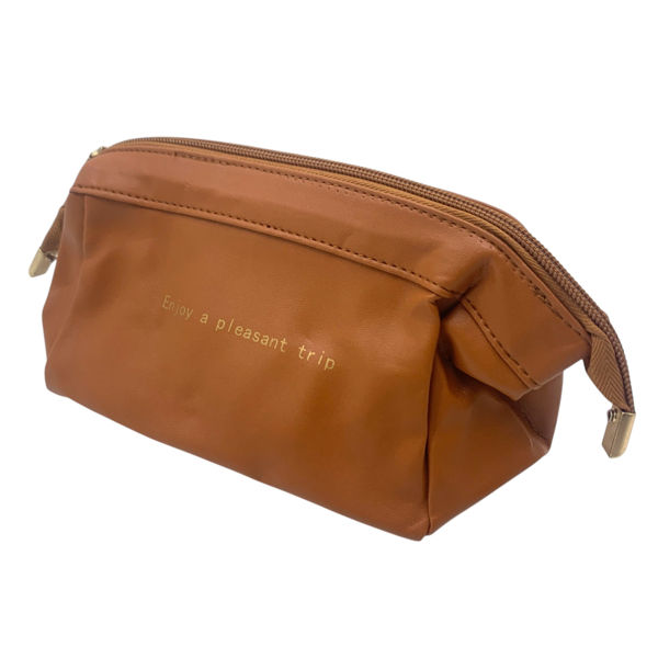Imagen de Neceser PU rectangular liso, con cierre en bolsa, varios colores
