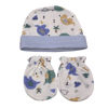 Imagen de Gorro para bebé con mitones, de algodón y poliéster, en bolsa, varios diseños