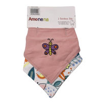 Imagen de Babero bandana de tela x2, varios diseños, en cartón