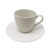 Imagen de Taza de cerámica texturada 200ml x6 con plato, en caja