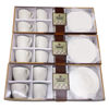 Imagen de Taza de cerámica texturada 200ml x6 con plato, en caja