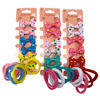 Imagen de Gomita para pelo x6 con broches x6, en cartón, PACK x12, varios colores