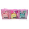 Imagen de Cepillo facial y cepillo masajeador, con esponja de maquillaje en caja de PVC, varios colores