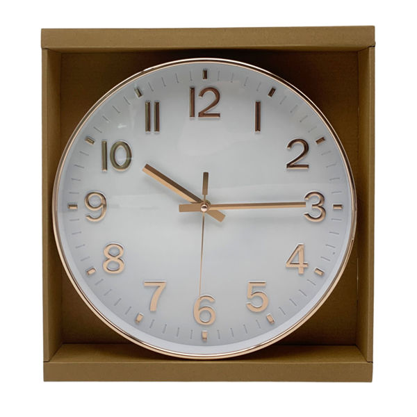 Imagen de Reloj de pared redondo, en caja 2 colores