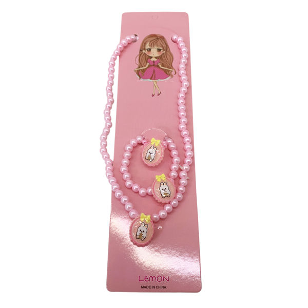 Imagen de Set de belleza collar, pulsera y anillo, PACK x12 varios colores