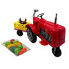 Imagen de Tractor con zorra ruedas libres, zorra con accesorios, en caja