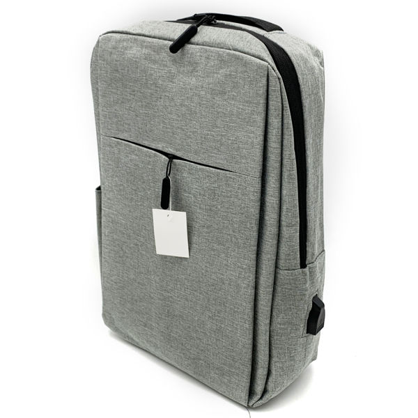 Imagen de Mochila para computadora 3 bolsillos orificio para USB, varios colores