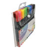 Imagen de Marcadores doble punta x24 colores, en estuche PVC