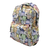 Imagen de Mochila juvenil 2 bolsillos frontales y 2 laterales, varios diseños, en bolsa