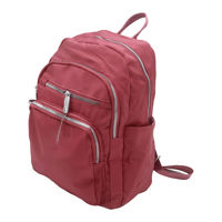 Imagen de Mochila juvenil con 4 reparticiones, bolsillos laterales, en la espalda e interior, varios colores, en bolsa