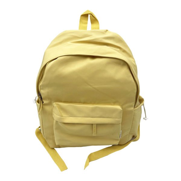 Imagen de Mochila juvenil con bolsillo frontal, laterales y en la espalda, reparticiones en el interior, varios colores