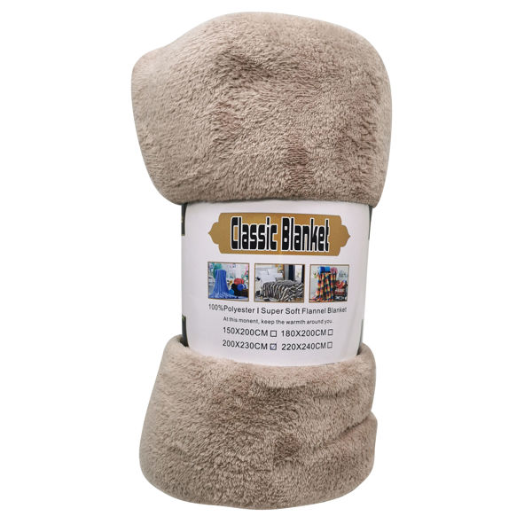 Imagen de Frazada manta polar 2 plazas, varios colores