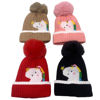 Imagen de Gorro infantil, tejido, forrado, con diseño de unicornios, varios colores
