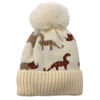 Imagen de Gorro infantil, tejido, forrado, con diseño de dinosaurios, varios colores
