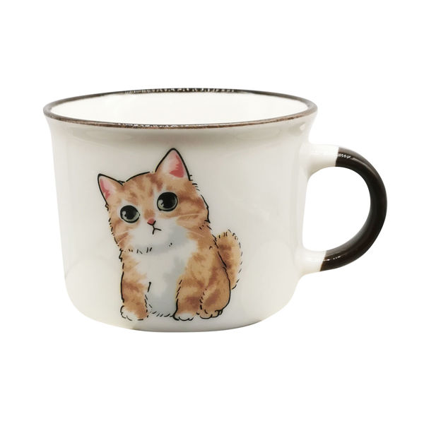 Imagen de Taza de loza 180ml, varios diseños de gatos