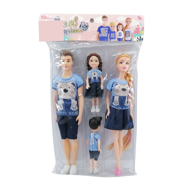 Imagen de Muñeca, con muñeco e hijos, 29cm, en bolsa varios modelos de ropa