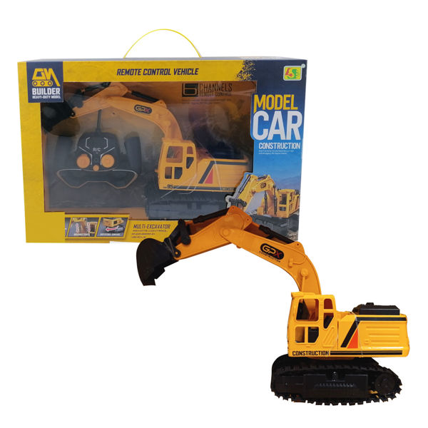 Imagen de Máquina de construcción a control remoto, recarga USB,2AA en caja