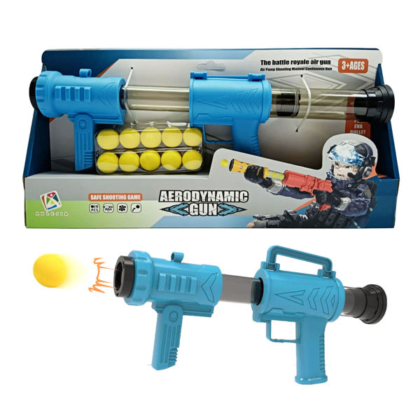Imagen de Pistola lanza pelotas de goma EVA x10, varios colores