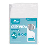 Imagen de Protector de colchón FIBRASCA, de poliéster, impermeable ajustable, 2 plazas, en bolsa