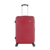 Imagen de Valija Berlina rígida 24" ROJO, ruedas omnidireccionales 360, manija telescópica, tranca numérica, correa para ajustar ropa, bolsillo interior con cierre, color rojo