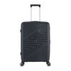 Imagen de Valija Berlina rígida 24" NEGRO, ruedas omnidireccionales 360, manija telescópica, tranca numérica, correa para ajustar ropa, bolsillo interior con cierre, color negro