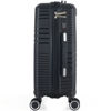 Imagen de Valija Berlina rígida 24" NEGRO, ruedas omnidireccionales 360, manija telescópica, tranca numérica, correa para ajustar ropa, bolsillo interior con cierre, color negro