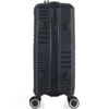 Imagen de Valija Berlina rígida 24" NEGRO, ruedas omnidireccionales 360, manija telescópica, tranca numérica, correa para ajustar ropa, bolsillo interior con cierre, color negro