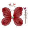 Imagen de Disfraz alitas, mariposa con tiara y varita, en bolsa varios colores