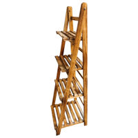 Imagen de Mueble estantería de madera plegable, 4 estantes MARRON varios colores