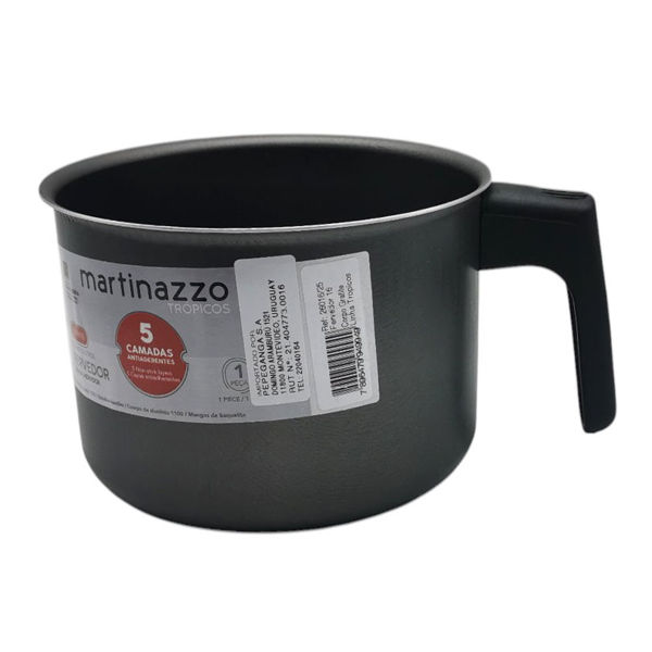 Imagen de Olla hervidor antiadherente 16cm NEGRO, TROPICOS MARTINAZZO
