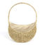 Imagen de Canasta de fibras naturales forrada, junco de agua