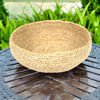 Imagen de Cesta redonda tejido fino, grande, de fibras naturales, junco de agua