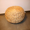 Imagen de Puff de fibras naturales, junco de agua