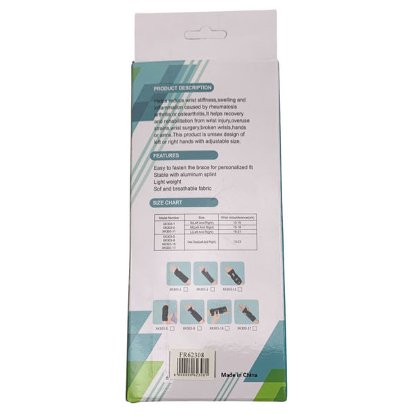 Imagen de Protector para mano con velcro para túnel carpiano, en caja