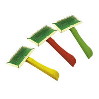 Imagen de Cepillo para mascotas metal y plástico, varios colores FURACAO