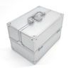 Imagen de Valija organizadora de aluminio con 4 divisiones, sin llave en caja, varios colores