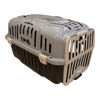 Imagen de Caja transportadora de mascotas Nº2 con asa, de plástico, GRIS, FURACAO