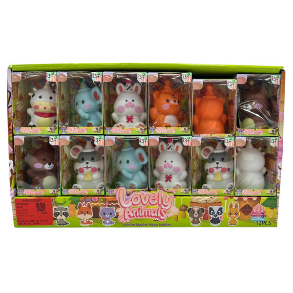 Imagen de Animales de goma CAJA x12