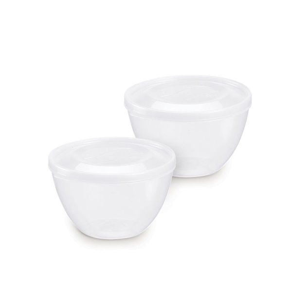 Imagen de Vianda recipiente de plástico transparente, 800ml x2