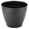 Imagen de Maceta de plástico con plato anti dengue 29,6L, NEGRO